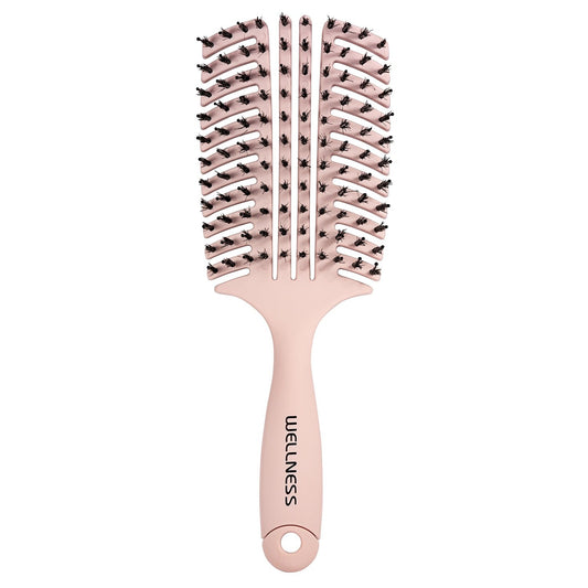 WELLNESS PREMIUM PRODUCTS flat pink hair brush - large