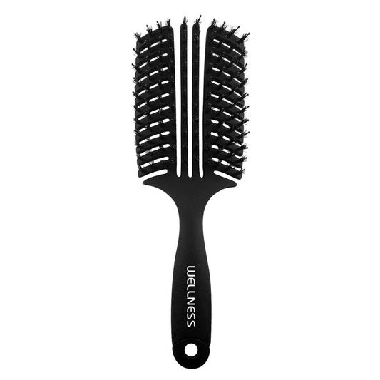 WELLNESS PREMIUM PRODUCTS flat black hair brush - large